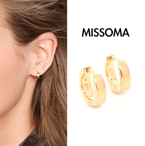 18K ゴールド VERMEIL フープピアス ❤️オンライン最安価格