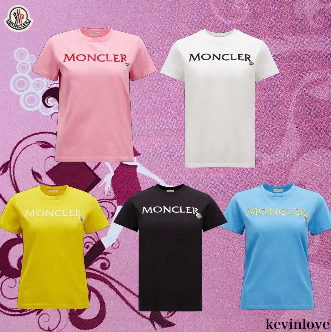 正規品！MONCLER☆カジュアル定番 刺繍ロゴ コットンTシャツ