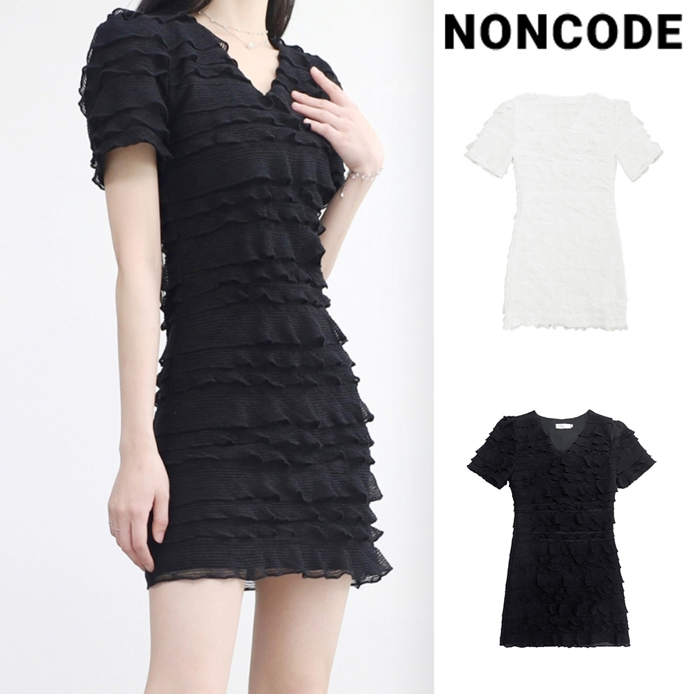 【NONCODE】Jave Black Frill One Piece