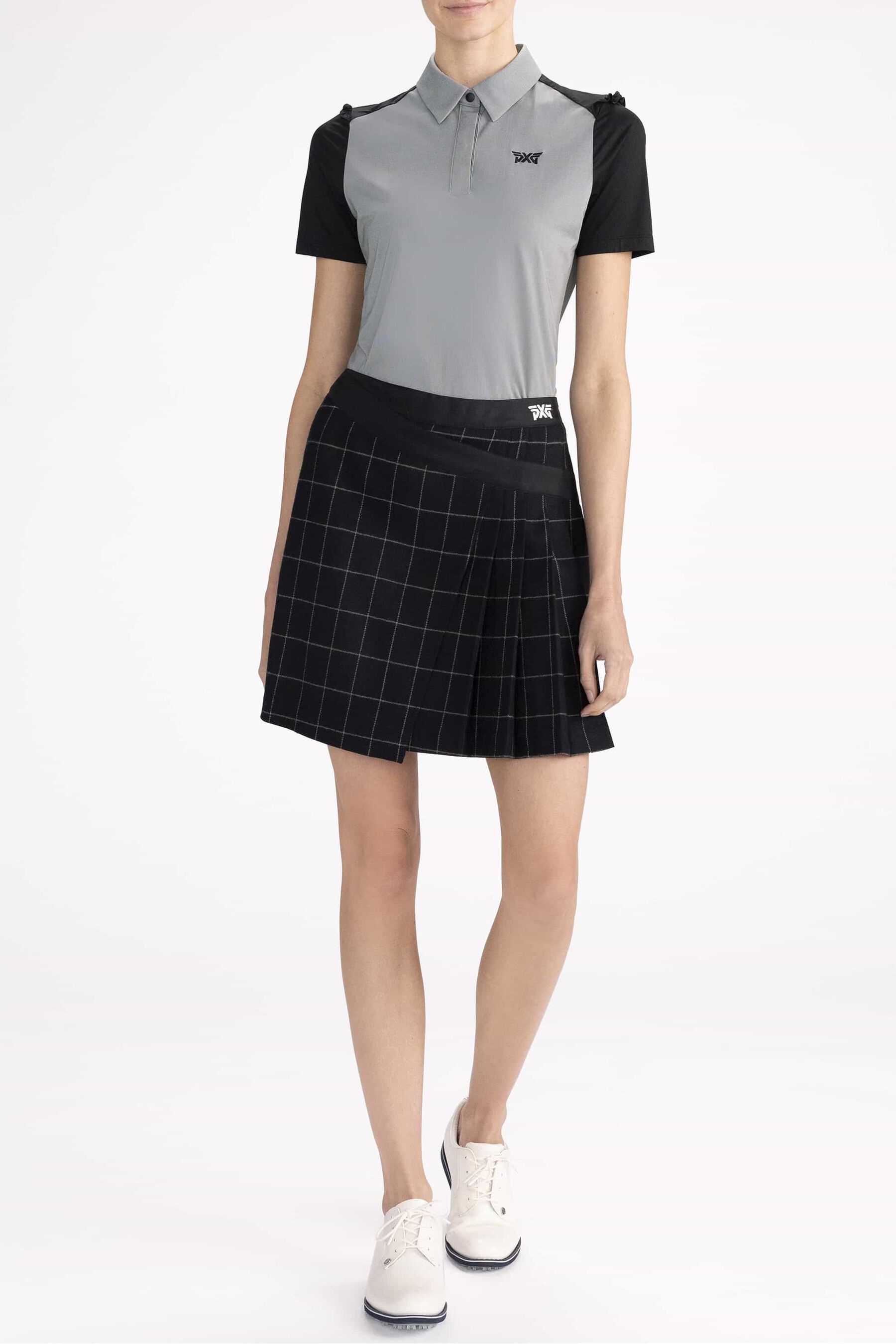 PXG ショートパンツ/スカート一体型 ラップスカート Windowpane