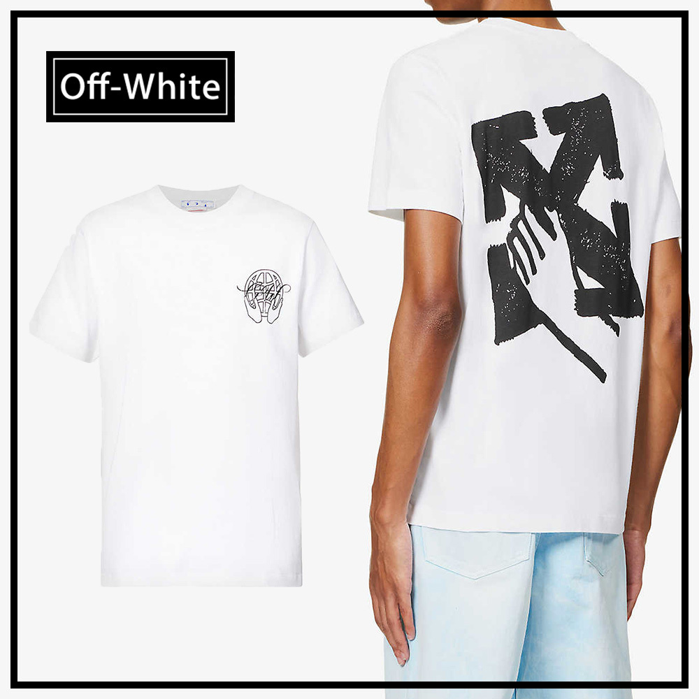 【OFF-WHITE】アロー グラフィック コットン Tシャツ