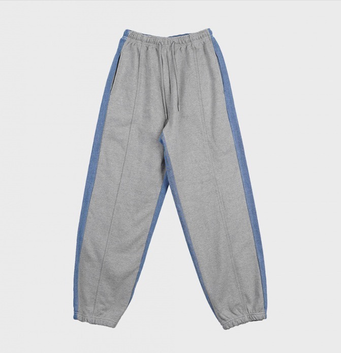 SLOW RECORD HOUSE ASURA Denim Sweat Pants KS847 (SLOW RECORD