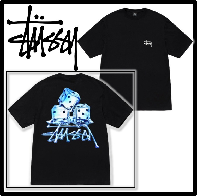 ★送料・関税込★STUSSY★MELTED TEE★Tシャツ★BLACK★