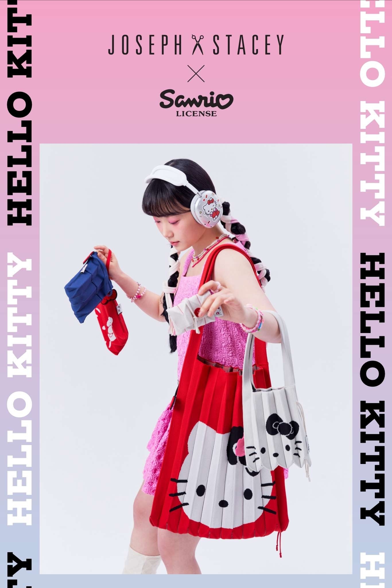 【JOSEPH&STACEY × Sanrio】Lucky Pleats Knit S Sanrio 韓国発 JOSEPH&STACEY × Sanrio】Lucky Pleats Knit S Sanrio 韓国発