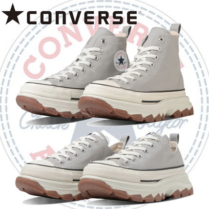 CONVERSE Platform & Wedge Star Platform Rubber Sole Casual Style Unisex Street Style