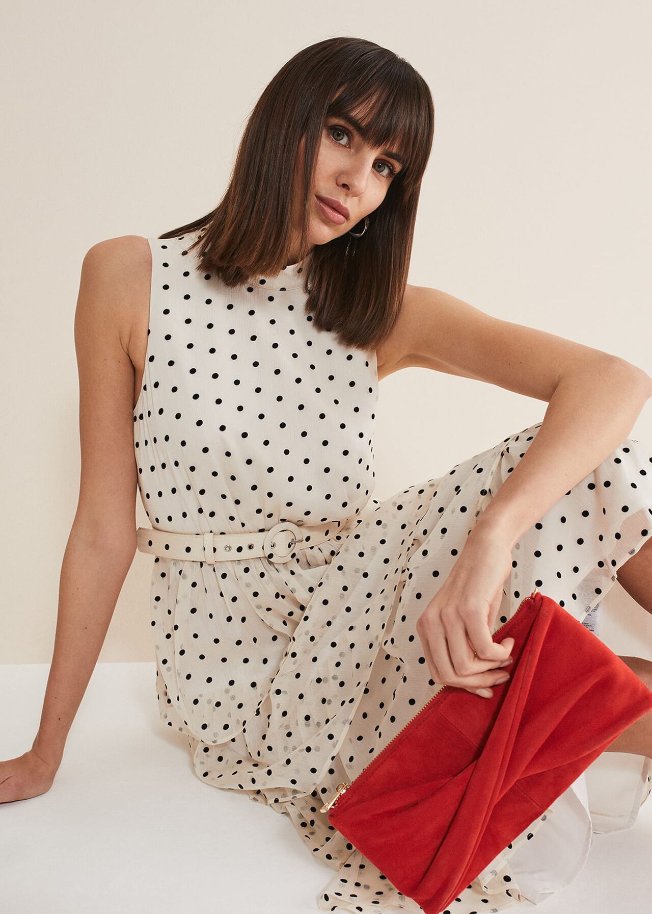 【Phase Eight】Rita Spot ドット ティアード チュールドレス Phase Eight】Rita Spot ドット ティアード チュールドレス