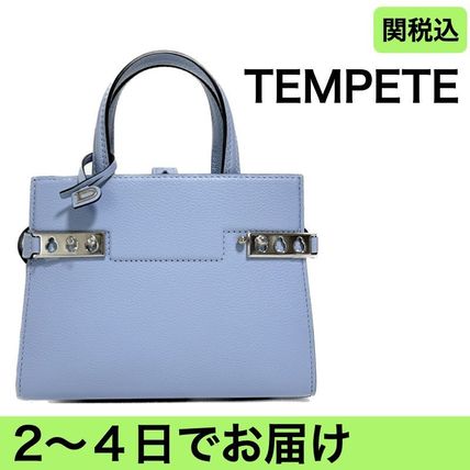 DELVAUX TEMPETE タンペート Crush レザー ハンドバッグ DELVAUX《Tempete Crush》タン ジャンピングカーフ DHL 直営店