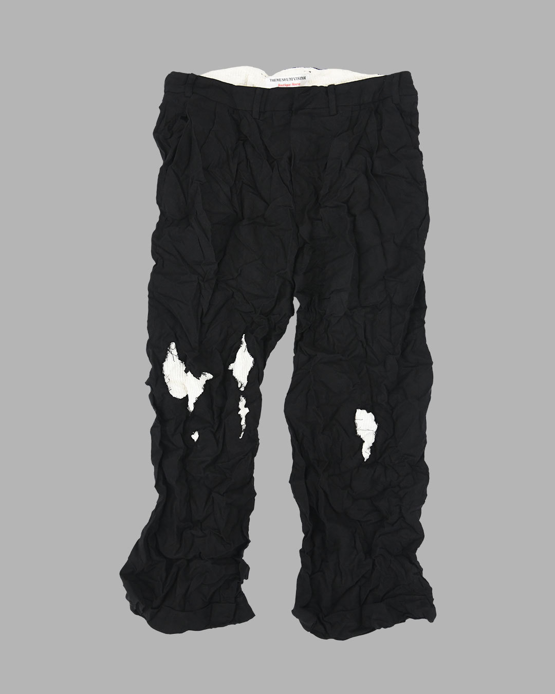 【THE MUSEUM VISITOR】 WRINKLE PANTS (BLACK)