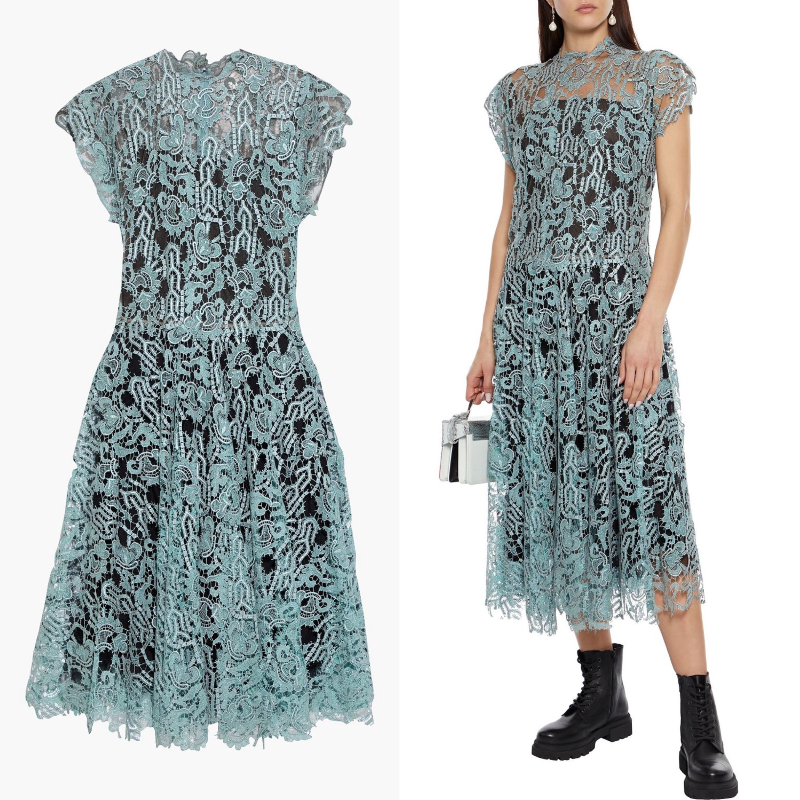 素敵★VALENTINO GARAVANI レース ミディワンピース ドレス