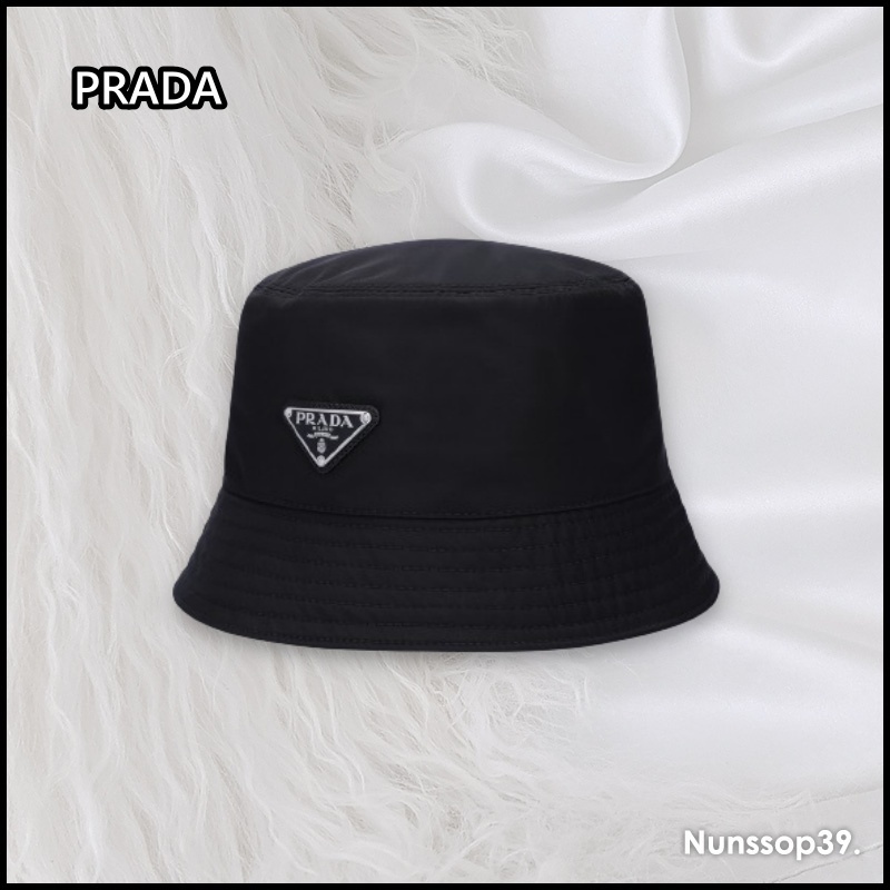 《PRADA》 2HC137 2DMI F0002 RE-NYLONロゴバケットハット