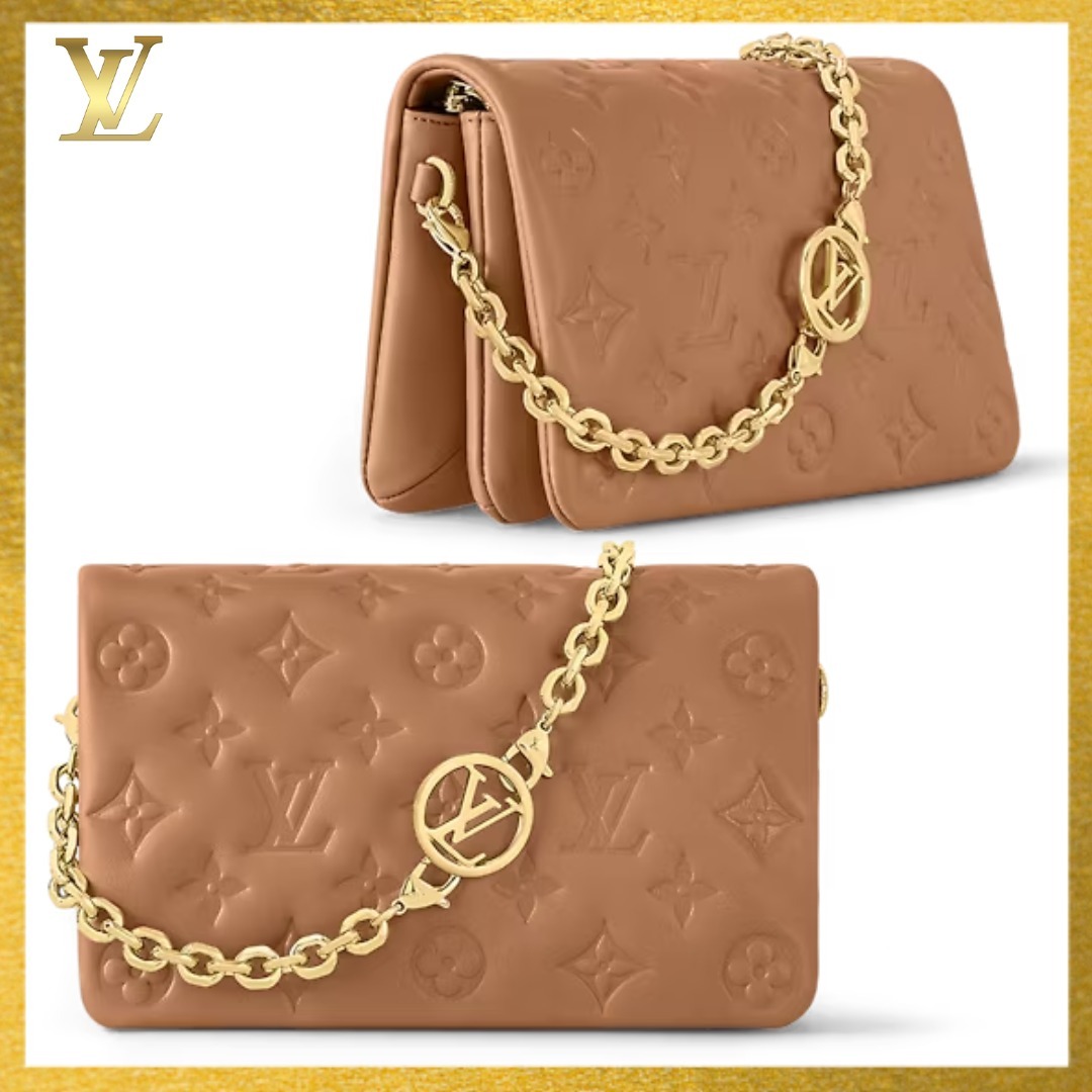 【LOUIS VUITTON】ポシェット クーサン バッグ★スタンプ レザー