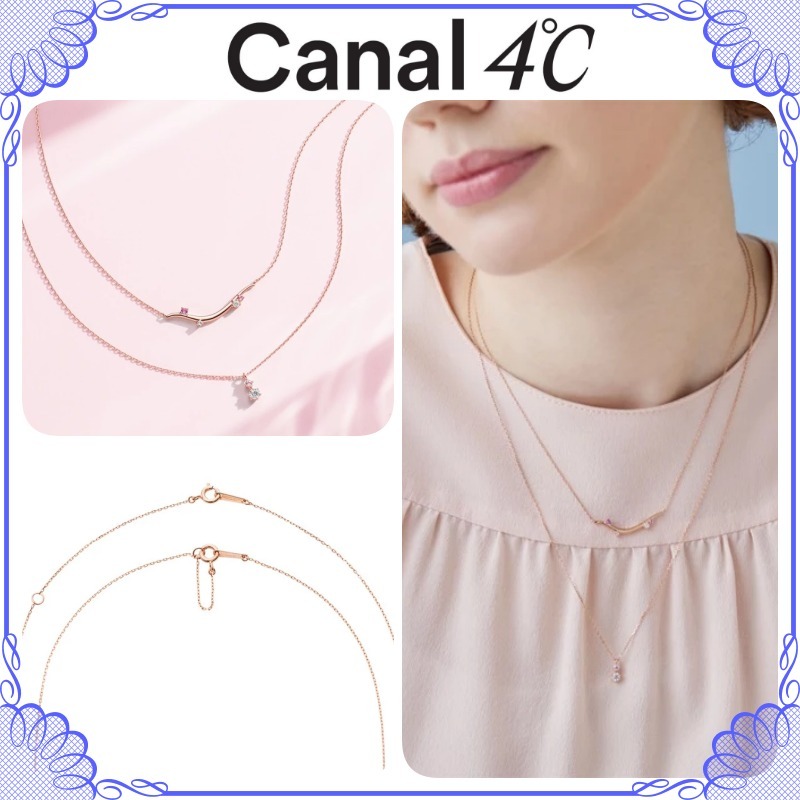 大人気!! Canal 4℃ スイーツ シルバー ネックレス 2本セット
