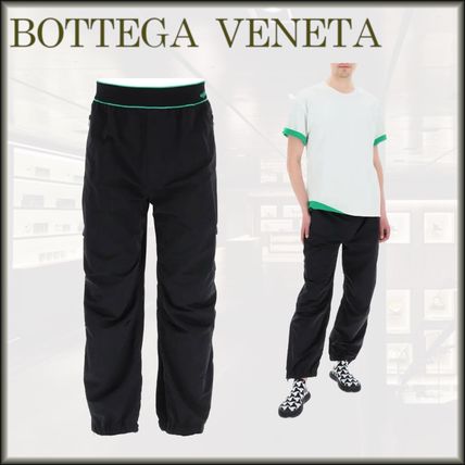 黒タタキSL/朱天黒 ボッテガヴェネタ ダブルフェイス トラックパンツ