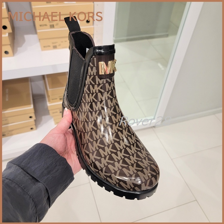 【Michael Kors 】モノグラム ☆ レインブーティ♪ サイドゴア♪