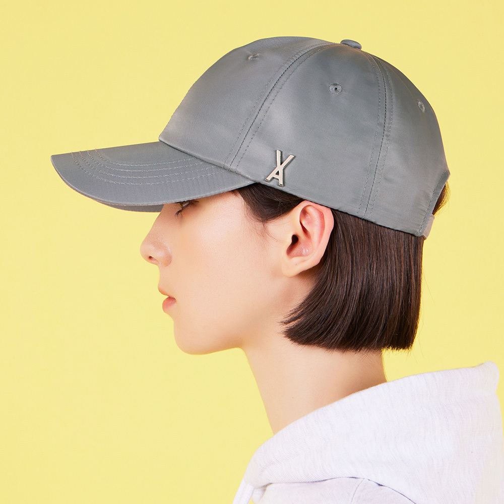 VARZAR] Stud Logo Over Fit Poly Ball Cap (5color) (VARZAR