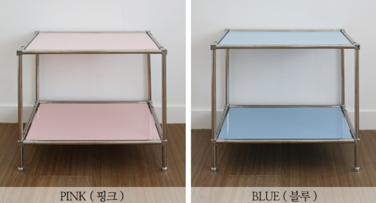 [The frigg] シンプルなガラス収納ラック 2段1列 6colors The frigg] シンプルなガラス収納ラック 2段1列 6colors Ω 棚