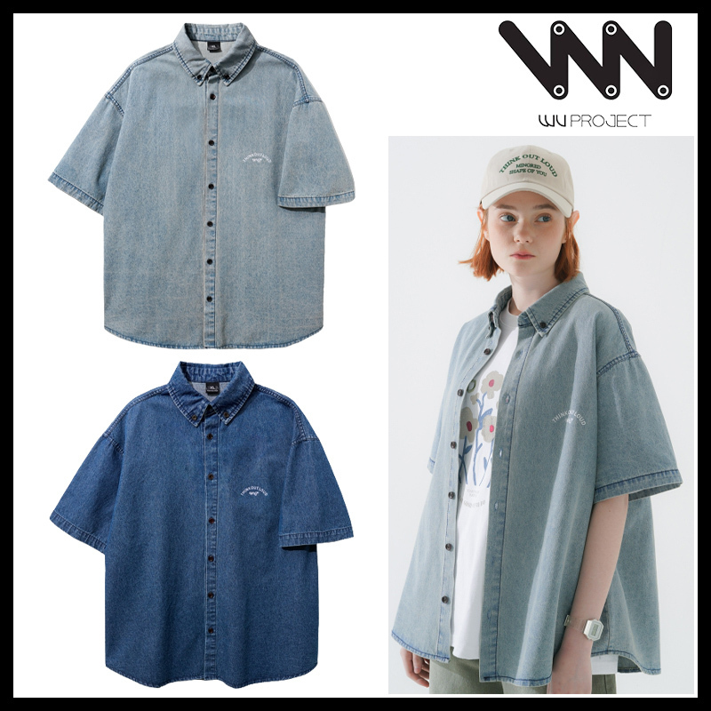 【WV PROJECT】Summer Loud Denim Short Sleeve Shirt MJSS7663
