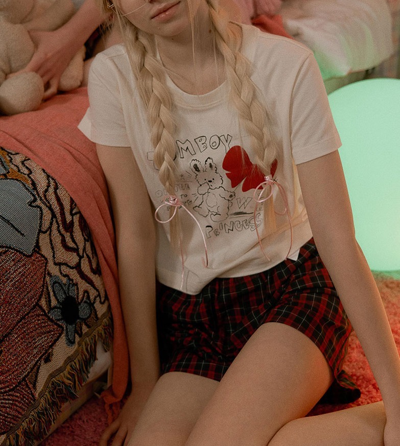 KIRSH ]☆WITTY BUNNY TOMBOY SKETCH T-SHIRT (KIRSH/Tシャツ
