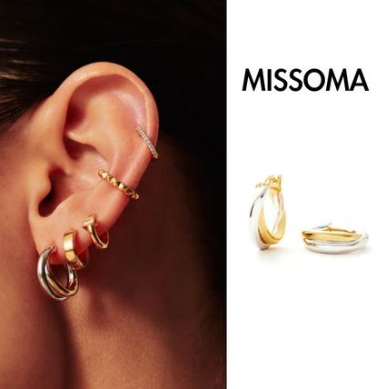 MISSOMA Earrings Unisex Street Style Silver Earrings