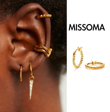 MISSOMA Earrings Unisex Street Style Silver Earrings