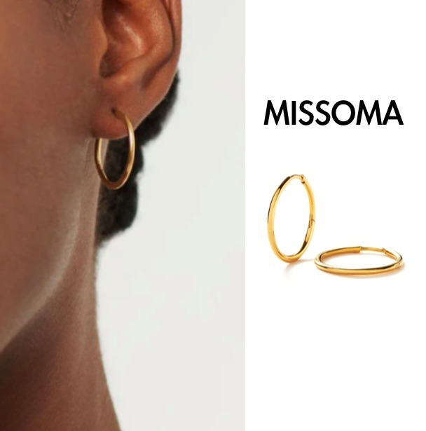 【MISSOMA】 K18ゴールドヴェルメイユ クラシックスモールピアス