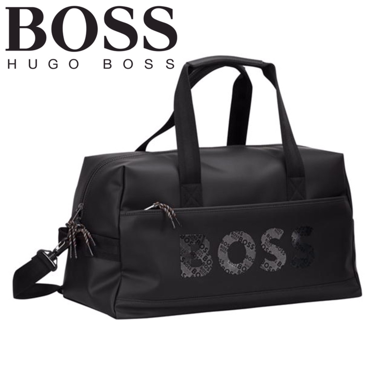 ブランドセレクト 大谷翔平愛用ブランド【BOSS】ロゴボストンバッグ