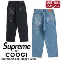 【Supreme x Coogi】23SS WEEK 11 刺繍ロゴ バギージーンズ