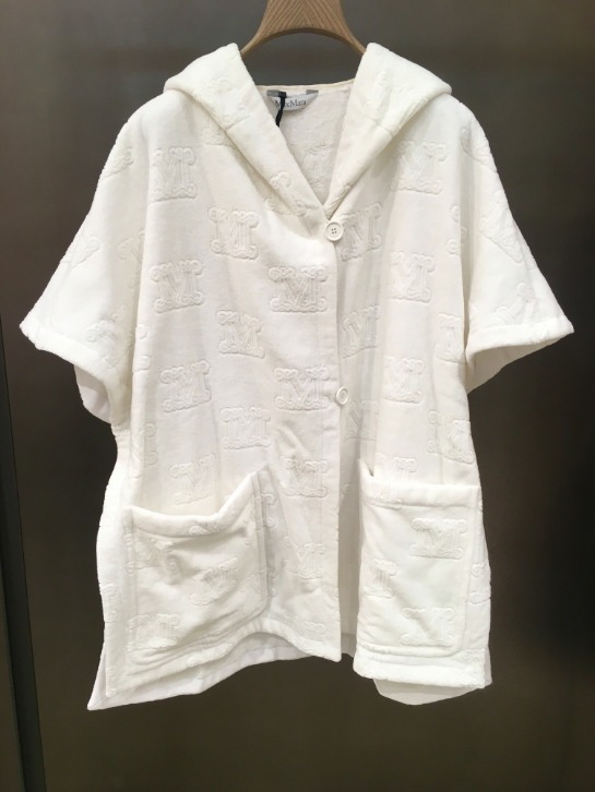 MaxMara WATERY テリークロス ジャガードバスローブ♪