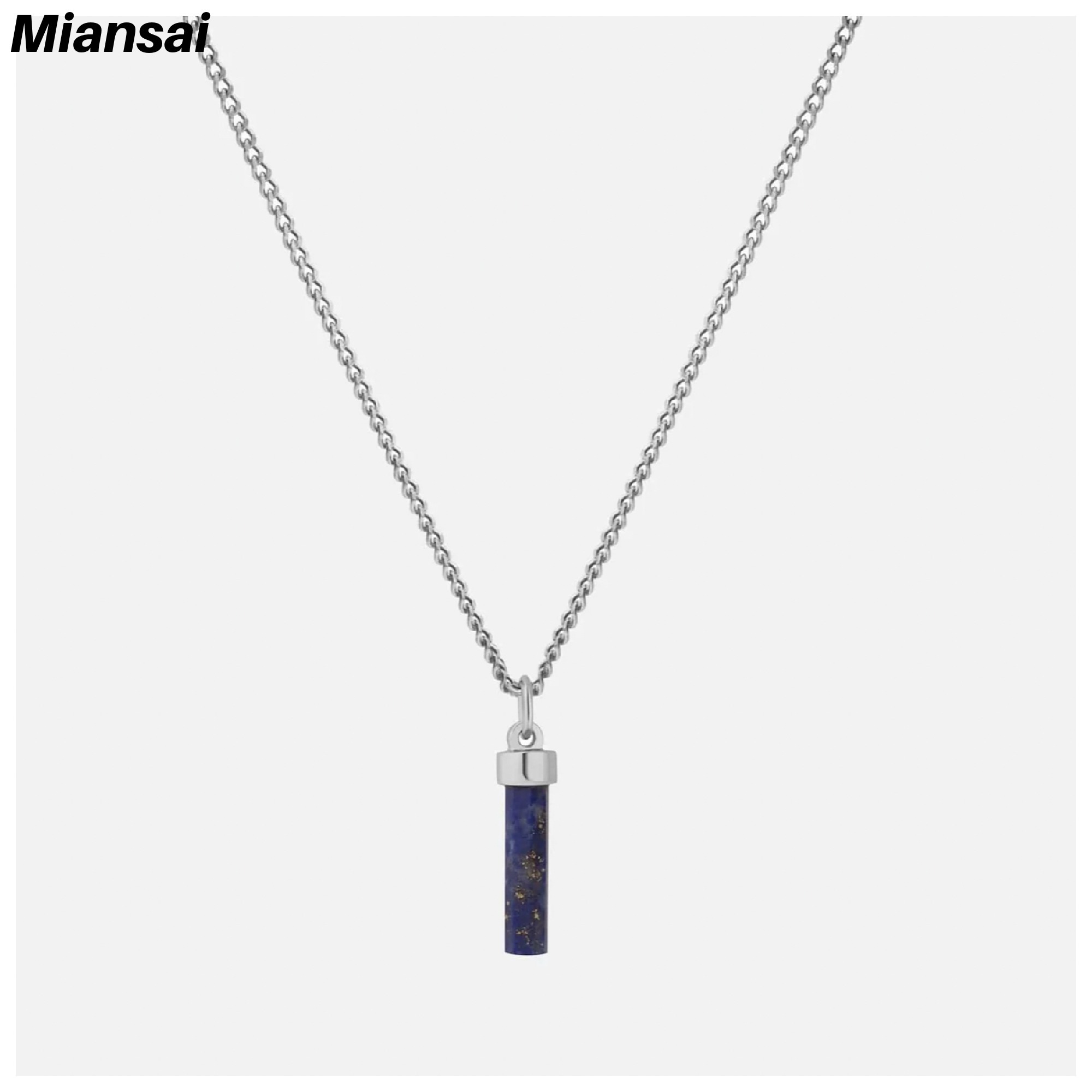 【Miansai】Remi Lapis Necklace,Sterling Silver