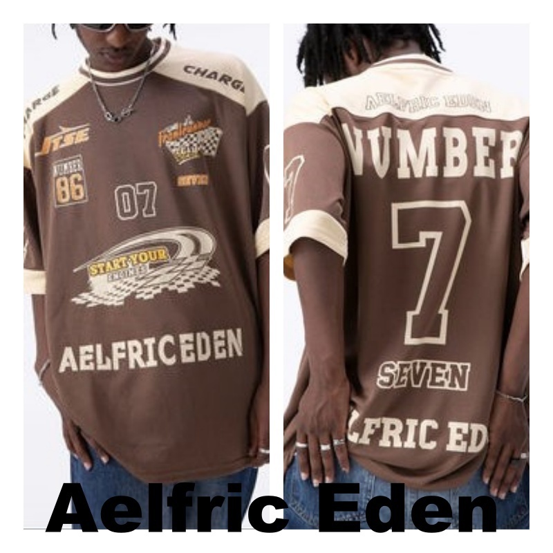 Aelfric Eden Contrast Color レーシング Tシャツ