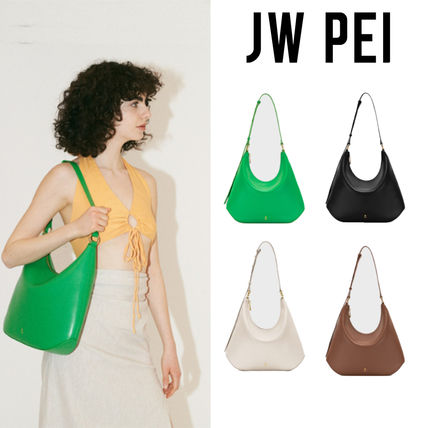 JW PEI Shoulder Bags Casual Style Unisex Faux Fur Plain Office Style