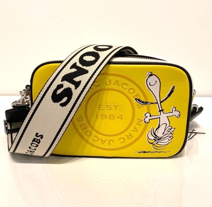 Marc Jacobs スヌーピー ロゴ レザー クロスボディ 関税送料込