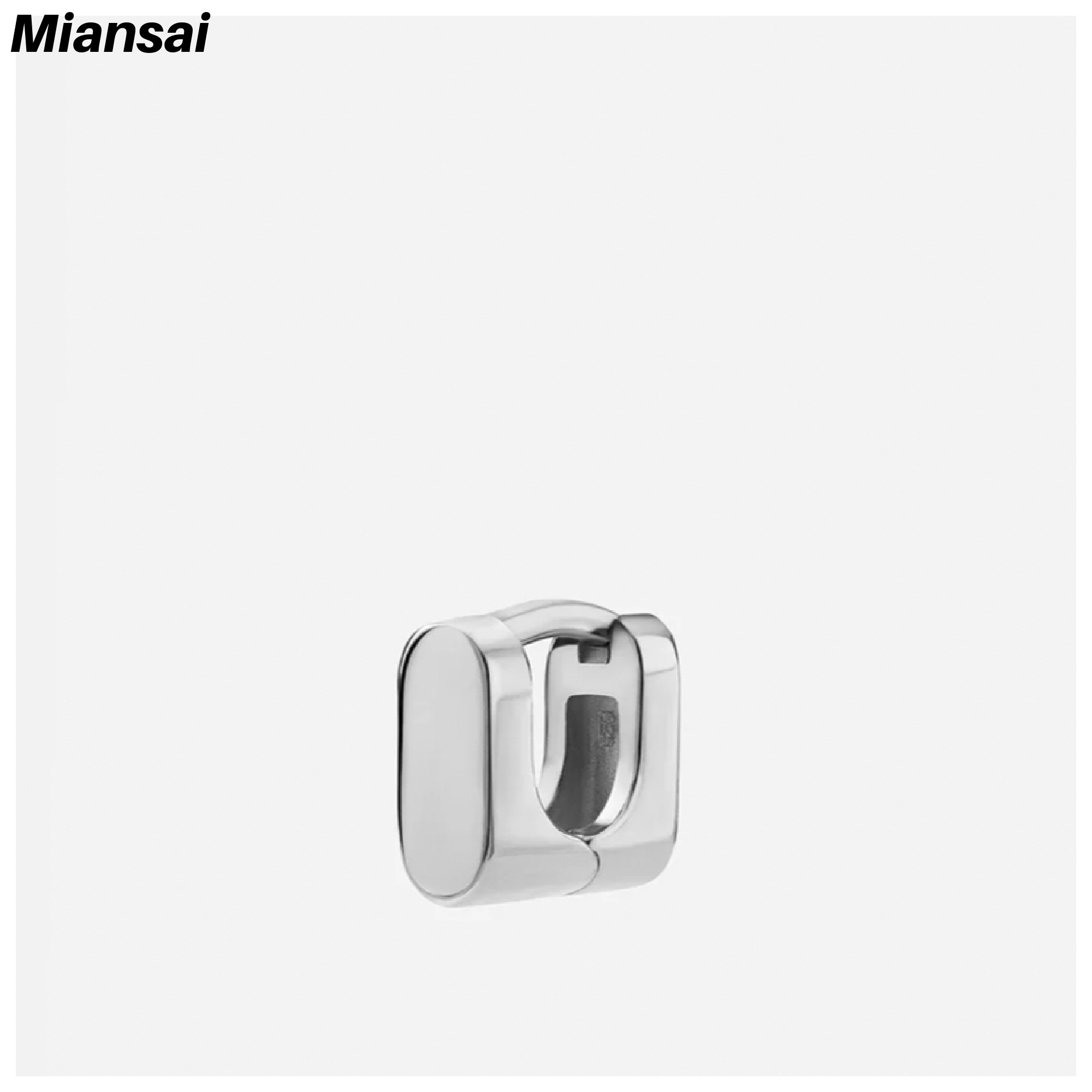 【Miansai】Tyson Huggie Earring,Sterling Silver