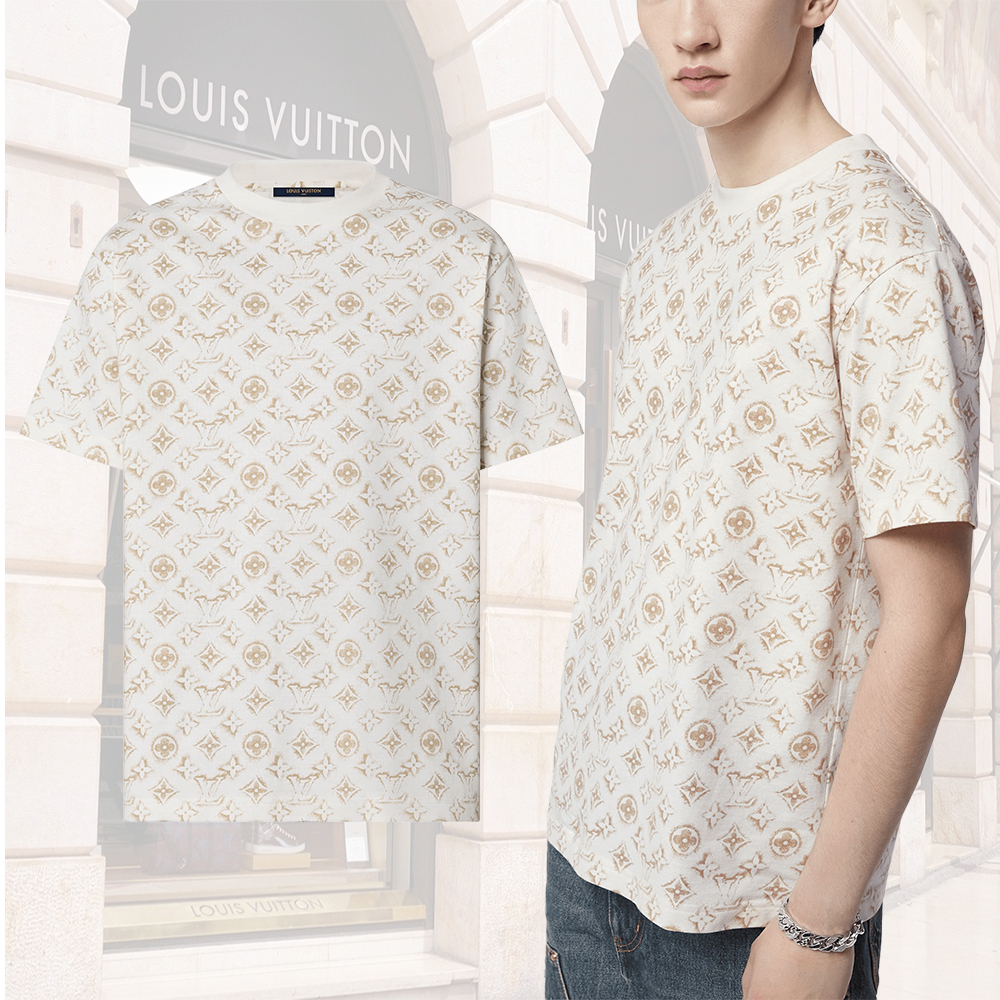 Louis Vuitton Monogram Street Style Short Sleeves Logo Luxury T-Shirts  (1ABIXB 1ABIXC 1ABIXD, 1AATUU 1AATUV 1AATUW, 1AA51S 1AA51T 1AA51U, 1A5VI9