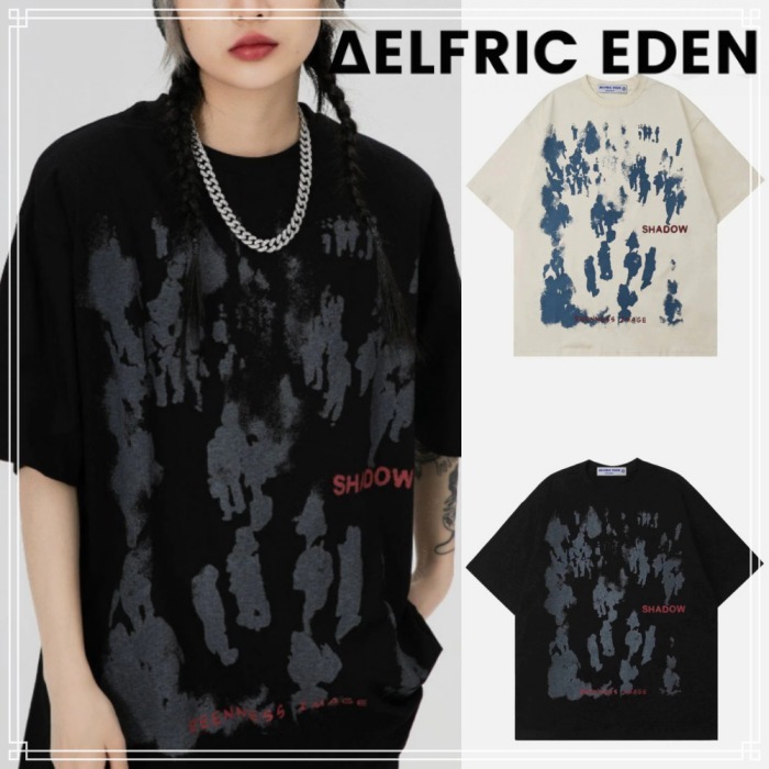 【Aelfric Eden】インクジェット グラフィティ Tシャツ 2色