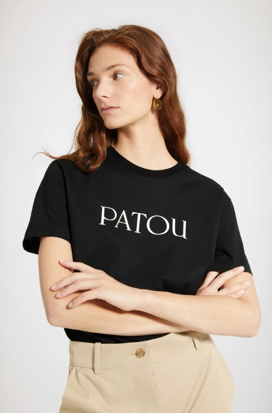 関税込】◇PATOU パトゥ◇オーガニックコットン ロゴ Tシャツ