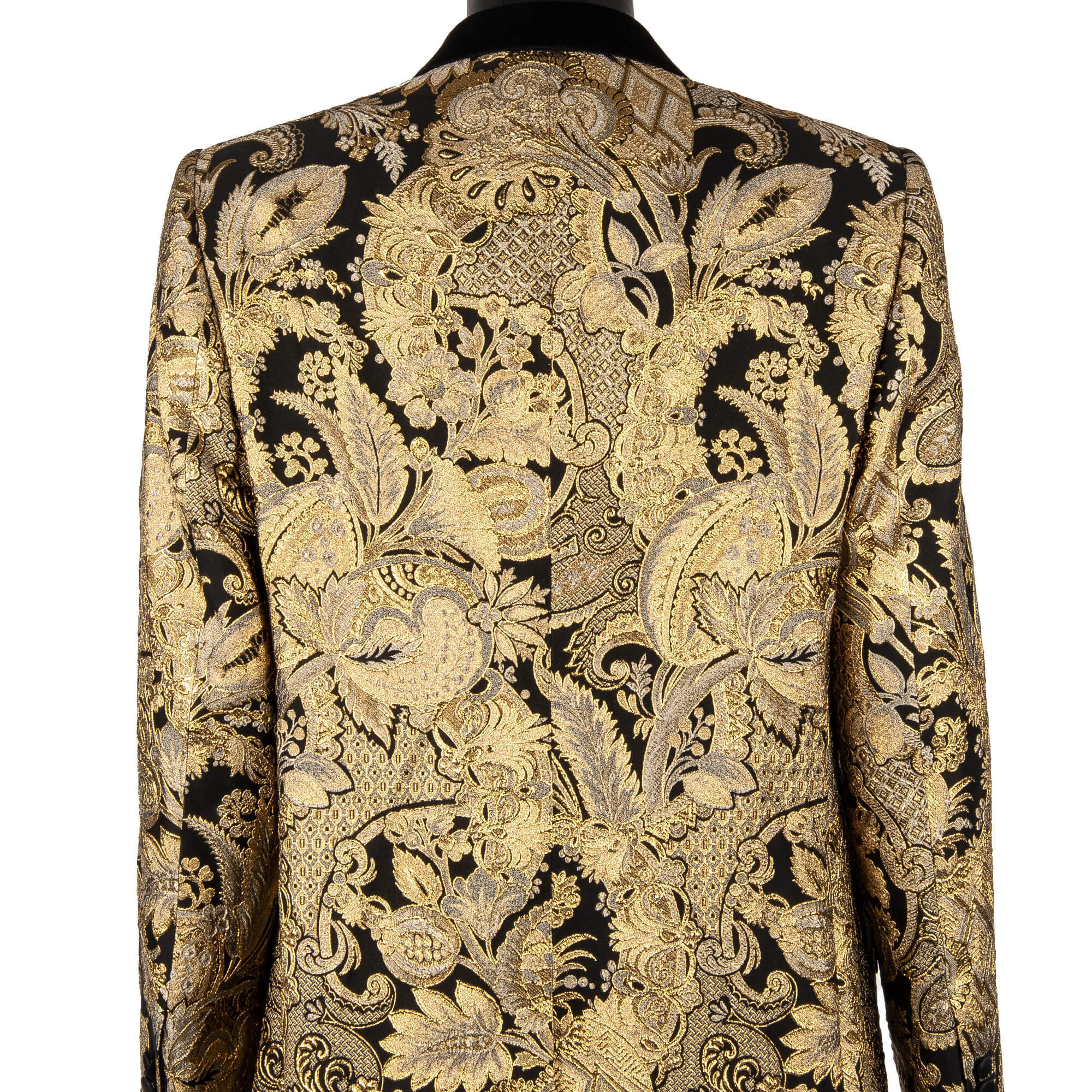Dolce & Gabbana ダブルブレストジャカードコート ゴールド