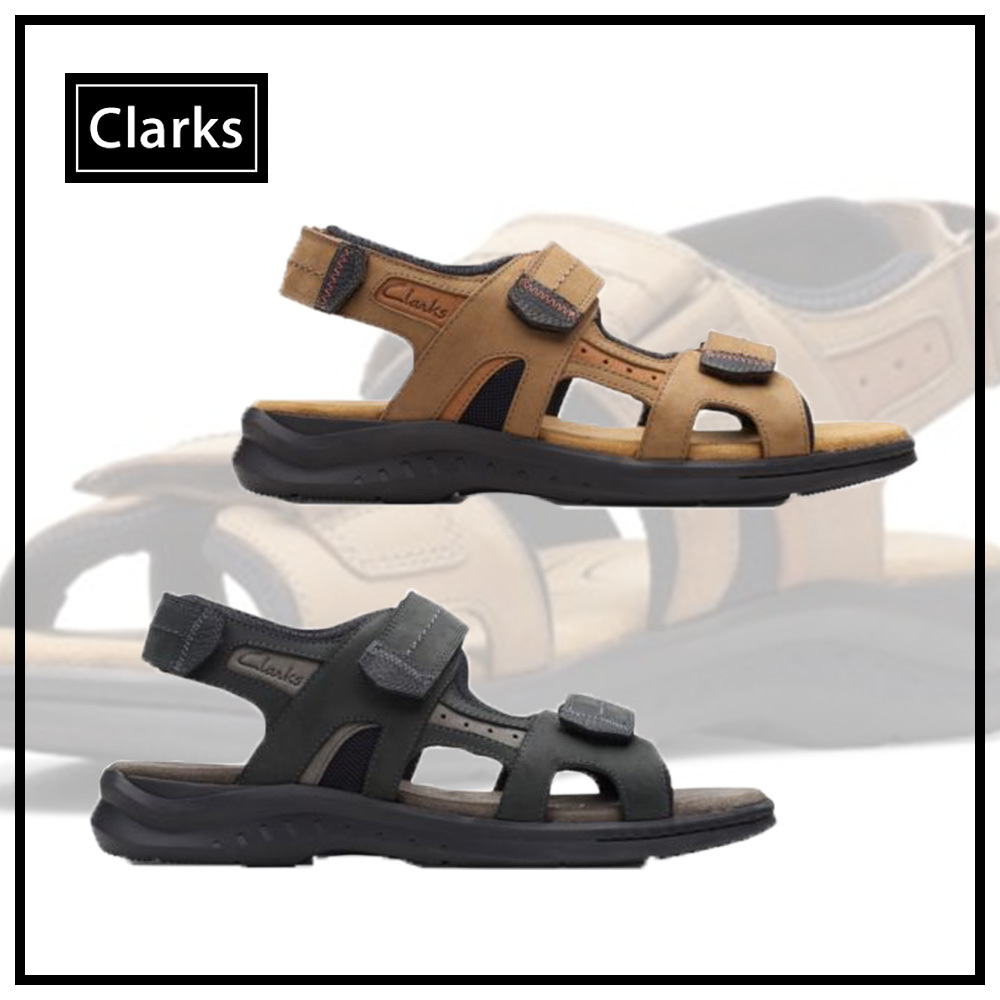 【Clarks】クラークス ハプスフォード トレイル レザー サンダル
