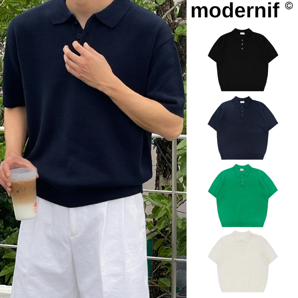 【MODERNIF】Bern Collar Knit