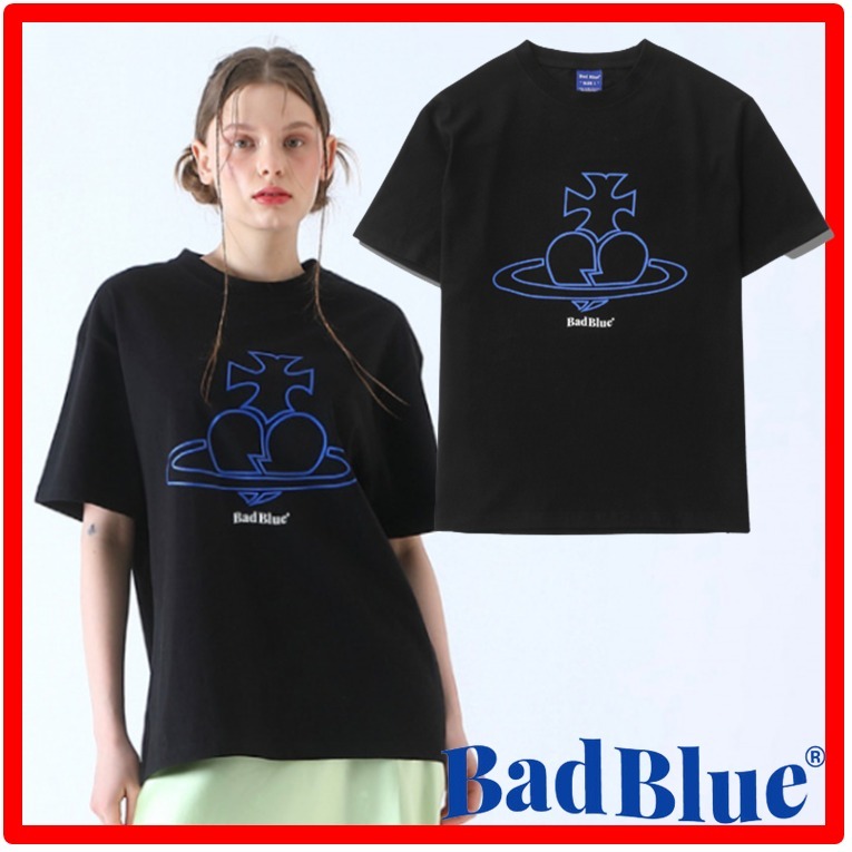☆23SS☆【Bad Blue】☆Broken Heart Te.e☆Tシャツ☆