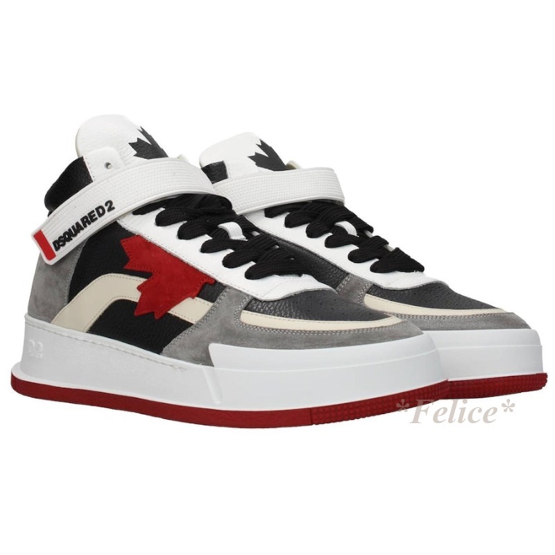 【DSQUARED2】 CANADIAN HIGH-TOP SNEAKERS 関税/送料込
