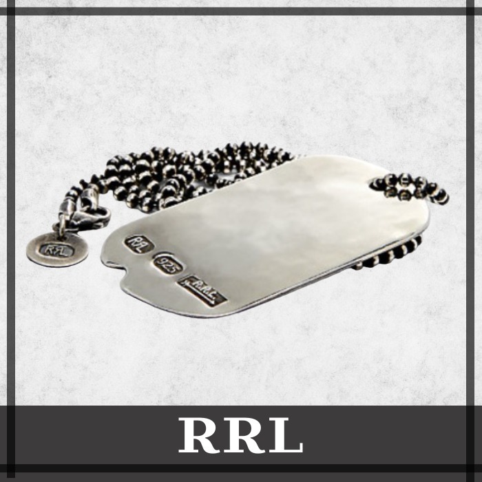 【RRL】シルバー タグネックレス
