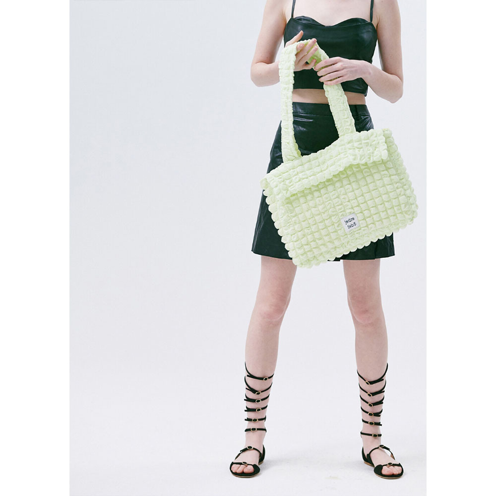 【JEDREFEB5】Croiffle Shoulder Bag Lime Yellow☆新作☆バッグ JEDREFEB5】Croiffle Shoulder Bag Lime Yellow☆新作☆バッグ