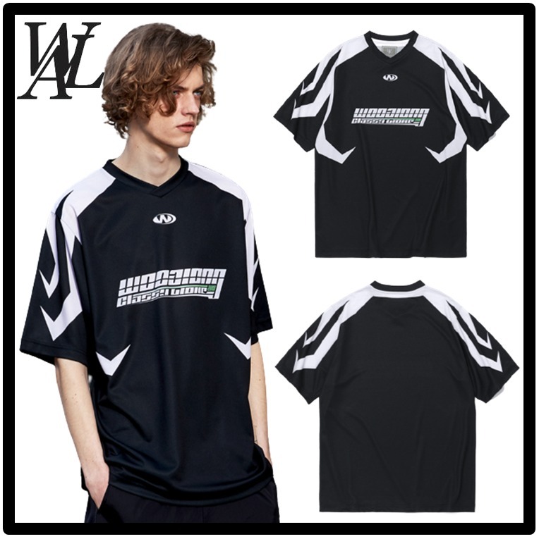 ★送料・関税込★WOOALONG★Active embo V-neck T-shirt★