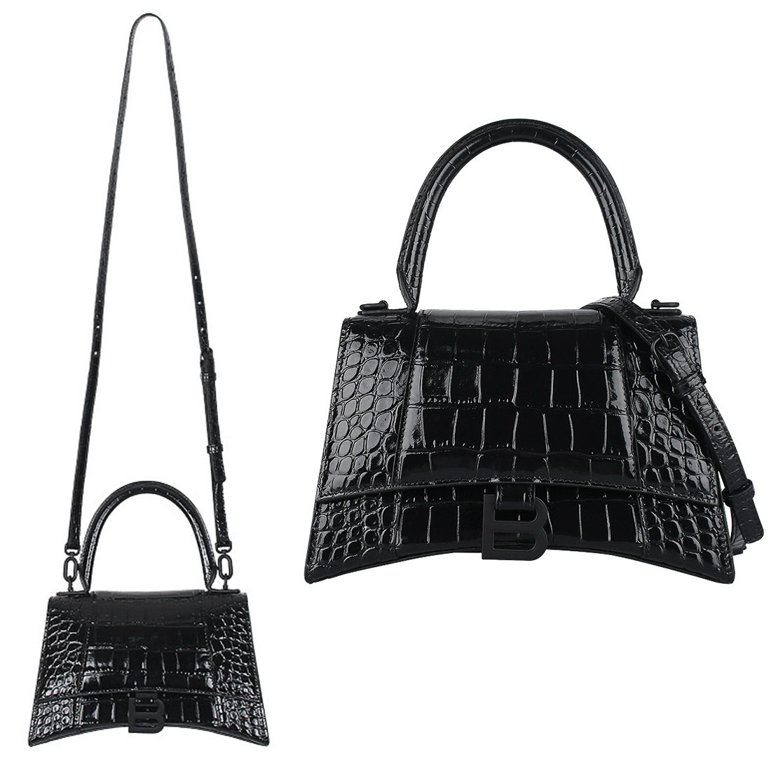 関税負担なし☆BALENCIAGA HOURGLASS スモールハンドバッグ