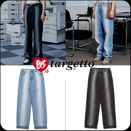 TARGETTO SEOUL More Jeans Street Style Cotton Logo Jeans