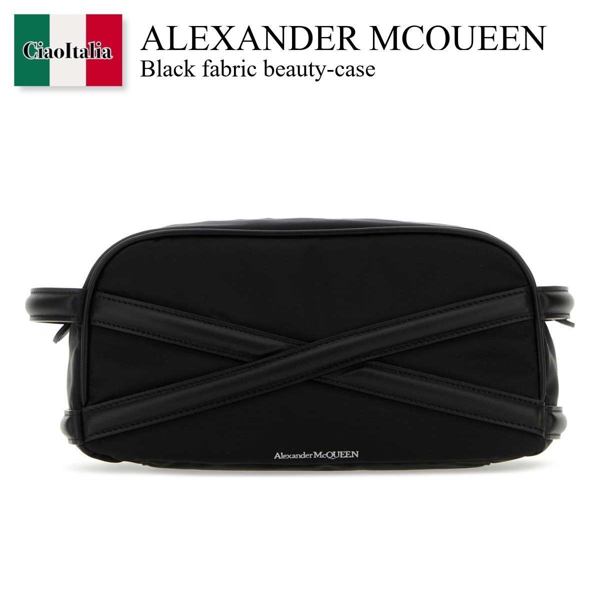 クラッチバッグ Alexander Mcqueen Black fabric beauty-case