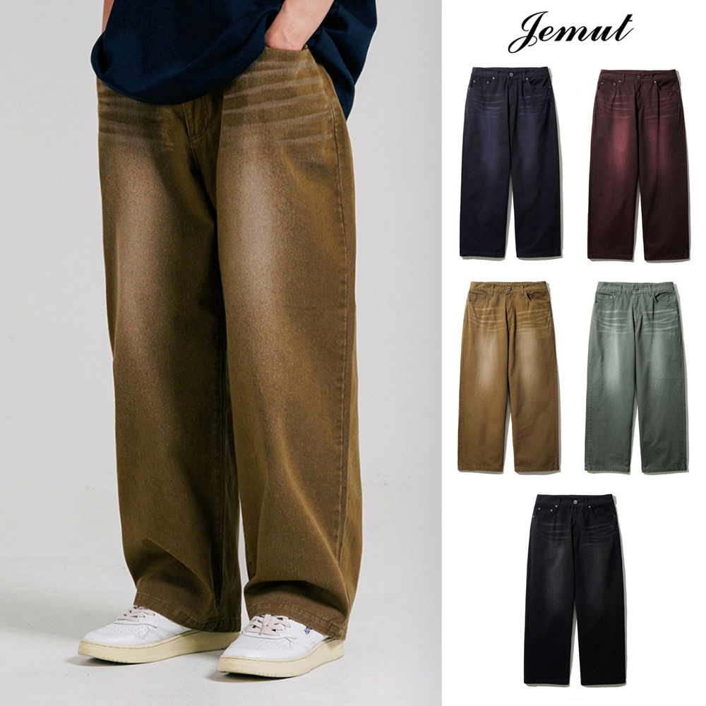 【JEMUT】23SS★ Peanut Wide Washing Pants
