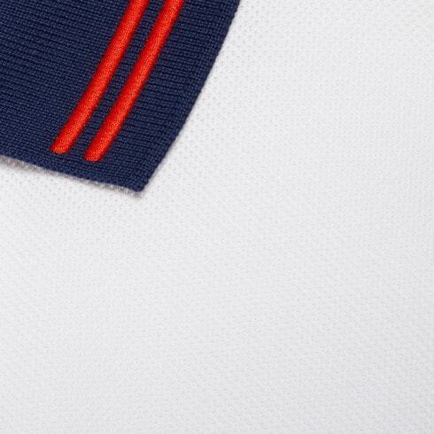 GUCCI インターロッキングG付き コットンピケ ポロシャツ (GUCCI