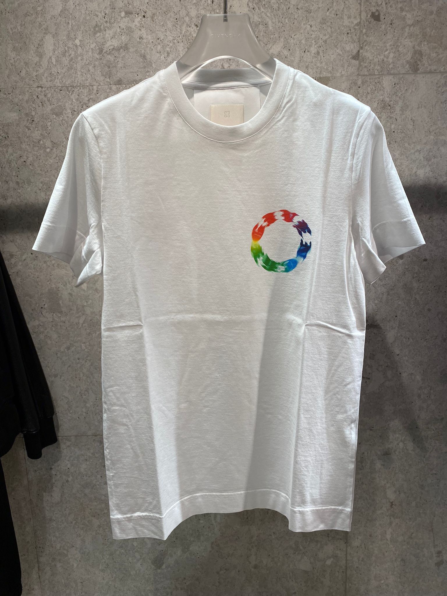 【GIVENCHY】23SS サークルプリント スリム コットン Tシャツ